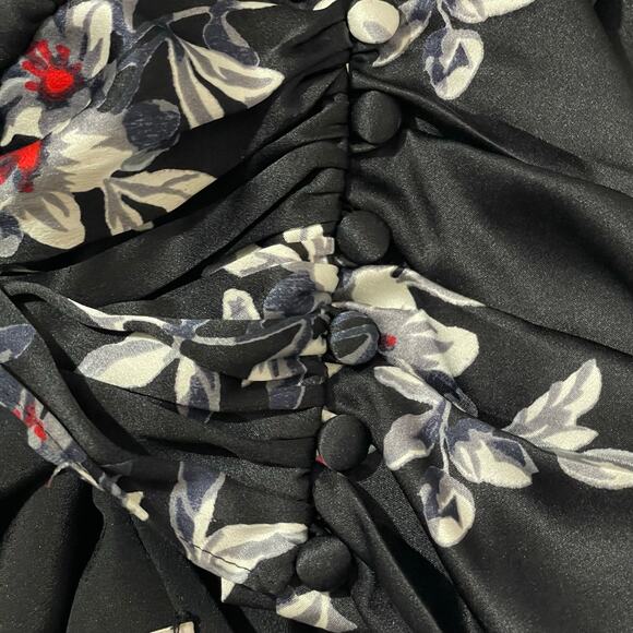 NWT Cinq à Sept Brenna Top - Black Multi - Medium - Picture 8 of 15